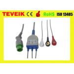 Bruker One Piece  3 Leads ECG Cable Snap AHA With One Year Warranty for sale