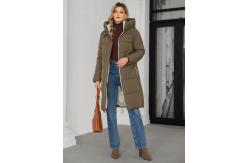 China Stylish Mid Length Woman Down Jacket For Fashionable Women supplier