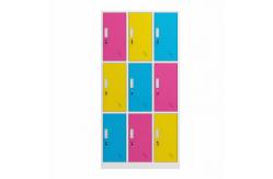 China Home Office Use Lockable 9 Door Metal File Locker Freestanding supplier