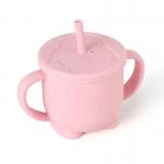LFGB Odorless Silicone Kitchen Product Baby Cup With Handles Leakproof for sale