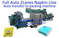 China 2000 Sheet/Min 2 Lanes Folder Tissue Paper Machine supplier