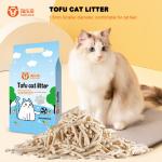 Ultra Absorbent Low Dust Cat Litter White Low Tracking Tofu Cat Sand for sale