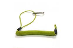 China Wire Coil Lanyard Tool Lanyard Retractable Hard Hat Tether Spring Lanyard supplier