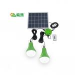 Solar Rechargeable Led Bulb Emergency Lamp Solar Power Panel With Bulb Solar Lights Indoor Bulb Set for sale