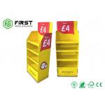 Colorful Printed Folded Safe Paper Exhibition Cardboard Pop Up Display Stands for sale