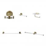 5 Pieces Bathroom Accessories Set Wall Mounted Bathroom Hardware Set for sale
