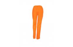 China 100% Polyester Bottoms Clothing Orange Nursing Scrubs With Layered Pockets supplier