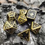 Metal Anti wear Hand Carved card game Dice Practical Polyhedral for sale