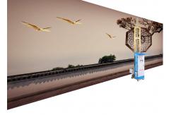 China Ce Certificate 3D Wall Inkjet Printer Automatic Mural Printing For Hotel supplier