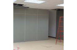 China Soundproof Sliding Folding Partitions For Auditorium With Aluminum Frame MDF Finish supplier