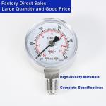 1.6% Precision Gas Pressure Test Gauge for -20- 80C Environment Temperature and SUS316 Wetted Part for sale
