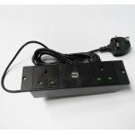 British standard multi-function power supply anti-electric shock safety door furniture power socket dual USB for sale
