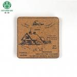 China Custom Square Natural Hot Dishes Cork Placemats with Beautiful Printed Pattern for sale