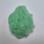 PET Recycled Polyester Staple Fibre 51mm Green PSF For Stuffed Toys for sale
