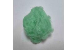 China PET Recycled Polyester Staple Fibre 51mm Green PSF For Stuffed Toys supplier