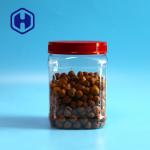 1480ml 50oz Square PET Plastic Jar Coffee Powder Food Packaging With Screw Lid for sale