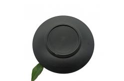 China Camping Matte Black Melamine Salad Plate 14'' Non Toxic Round supplier