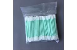 China E Cigarette Cleanroom Foam Swabs Double Side Polypropylene Handle Material supplier