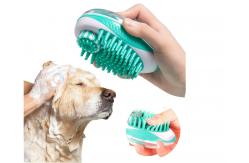 China Lightweight Pet Wash Brush Tpe Rubber dog bath scrubber supplier
