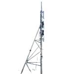 Steel Q355  Hot Dip Galvanized Guyed Mast For Telecommunication for sale
