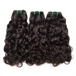 Water Wave Human Hair Weave Extension High Grade Virgin Curly Human Hair Bundle for sale