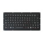 Black Rubber Material Military Panel Mount Keyboard With Oem And Fn Keys for sale