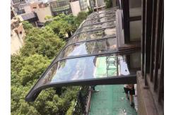China Convenient Grey Aluminium Canopy With PC Sheet And Accessories supplier