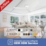 5 Speed AC Motor Remote LED Ceiling Fan With Light Wood Blades