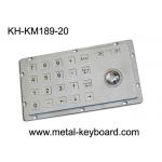 Rugged Kiosk Entry Keypad With Trackball , 24 Keys Stainless Steel Keypad for sale