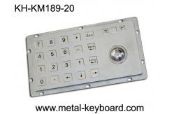 China Rugged Kiosk Entry Keypad With Trackball , 24 Keys Stainless Steel Keypad supplier