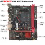 China PCWINMAX Customized A520 AM4 Micro ATX DDR4 Motherboard A320M For Desktop factory
