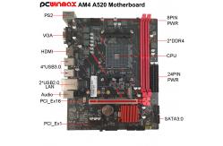China PCWINMAX Customized A520 AM4 Micro ATX DDR4 Motherboard A320M For Desktop supplier