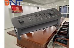 China double universal power plug aluminum alloy material electric table flip up socket supplier