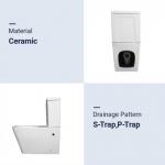 Mix Pit Spacing 180mm Two Piece WC Toilet  And Wall Hung Basin Set
