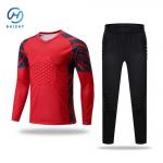 Red Long Sleeve Blank Soccer Uniform Set – Breathable & Quick-Dry Football Jersey Kit for Teams & Clubs for sale