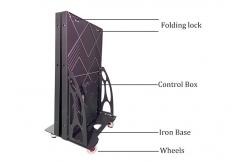 China Folding Poster LED Display Background Movable Signage WIFI 4G Network supplier