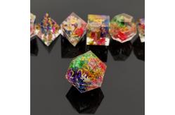 China Wear Resistant Resin DND Dice Hand Pouring Polyhedral Sharp Edge supplier
