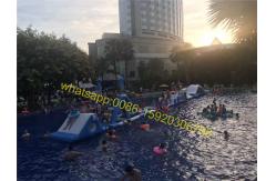 China long pool obstacle course kids water obstacle supplier