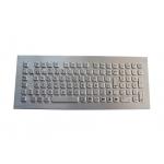 Desktop Stainless Steel Keyboard 102 Keys IP68 Industrial For Koisk Library for sale