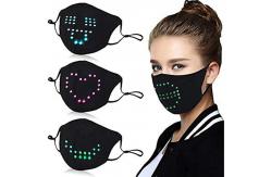 China LED Voice Recognition Animation Programmable LED Face Mask Light Up supplier