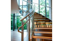 China Durable Stainless Steel Handrails with Polished Finish for Glass Railing Systems supplier
