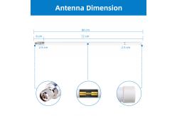 China 8dBi Helium Hotspot Miner 915MHz 868MHz LoRa Antenna With Coaxial Extension Cable supplier