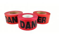 China High Tensile Strength PVC Restriction Warning Tape for Flexible supplier
