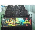 Multiplayer 7D Cinema Simulator Electric System Brown Black Yellow ODM Accepted for sale