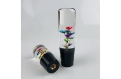 China Clear Car Resin Shift Knob Custom With Real Flower Inside supplier