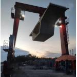 50t Mobile Gantry Hoist Durable Single Beam Girder Lifting Testing Lighting System for sale