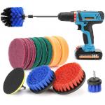 320g Electric Drill Brush Attachment 14 Pieces Sponge Sets for sale