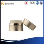 15g 30g 50g Shiny silver aluminum Plastic Cosmetic Jars , empty makeup jars for sale