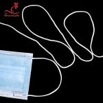 Nylon Round Elastic Earloop Cord For Mask 3mm Spandex Band White Color for sale
