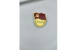 China Multioccasion Metal Brooch Pin , 	Colour Filling Communist Enamel Pin supplier